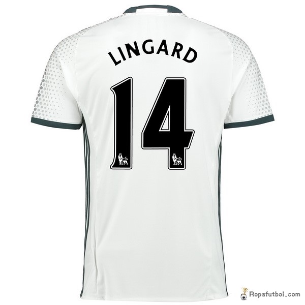 Camiseta Manchester United Replica Tercera Ropa Lingard 2016/17 Blanco